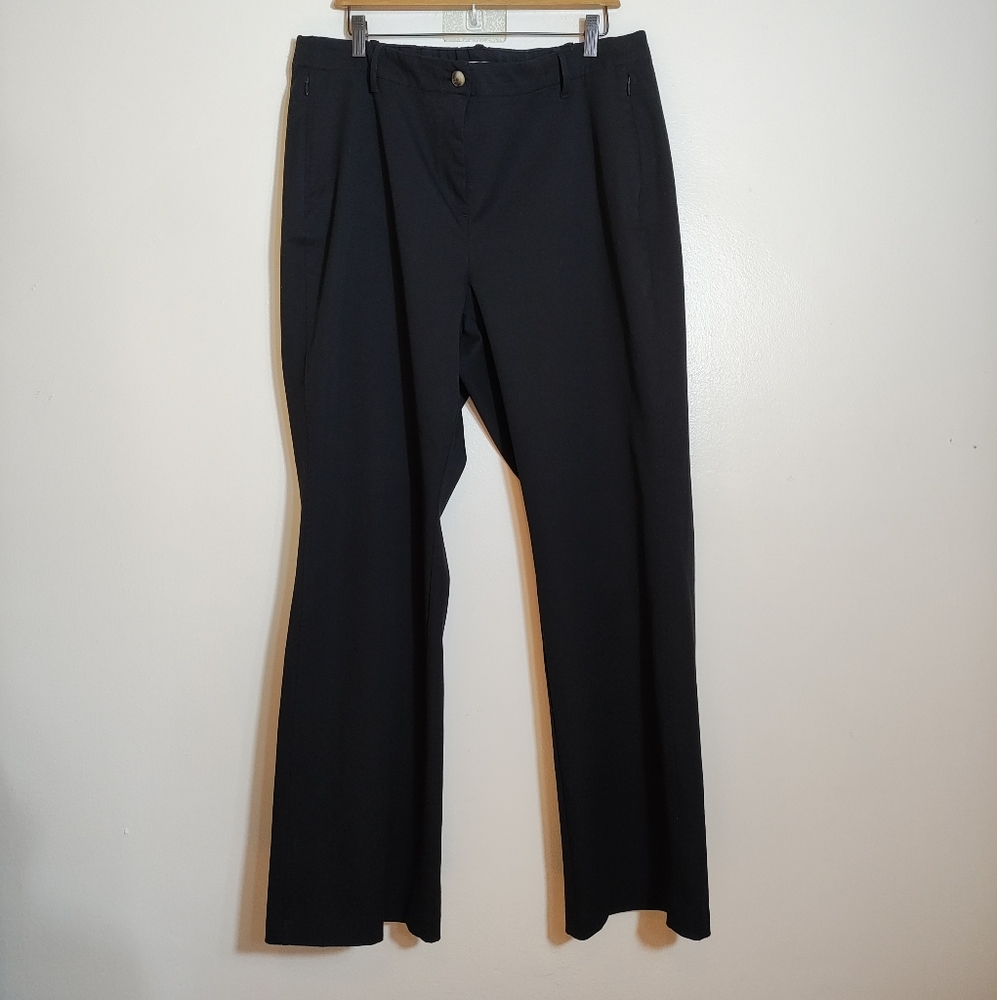 J.Jill Women's Black Pants Plus Size 20 Workwear Closet Staple
